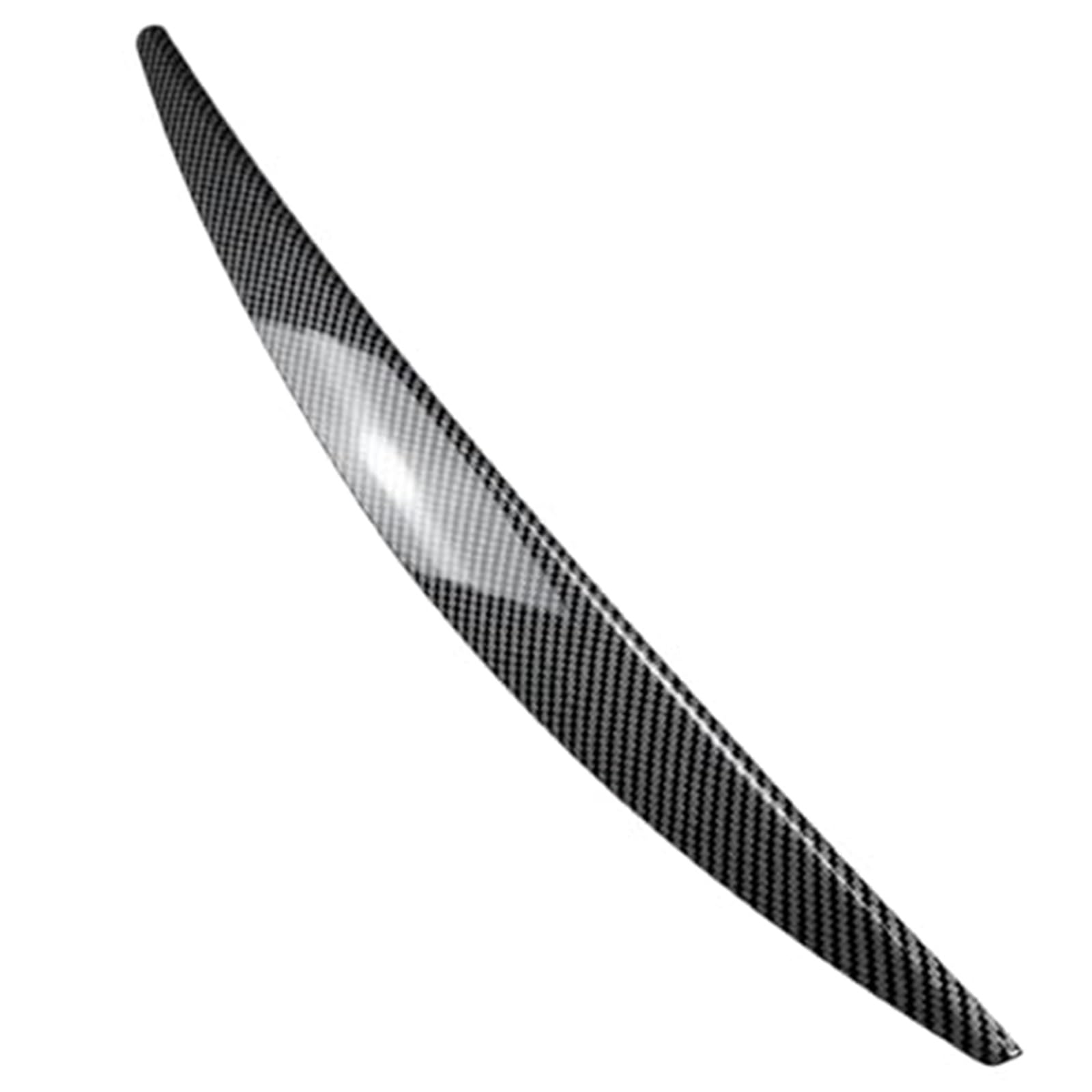 Lámpara de faro cubierta de ceja pegatina embellecedora de párpado ABS patrón de fibra de carbono coche, for Skoda, for Octavia, MK3 2015-2017 Tiras decorativas para faros