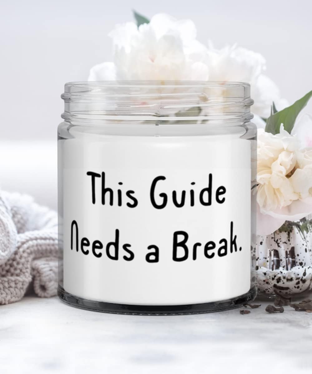 Inappropriate Guide Gifts, This Guide Needs a Break., Reusable Christmas Candle From Coworkers