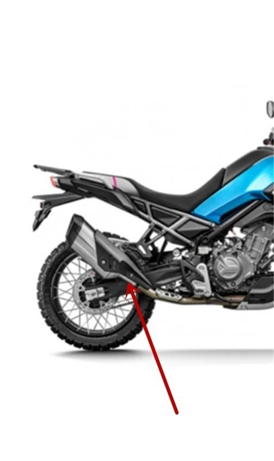 Copertura Protettiva Decorativa Anti-calore Silenziatore Di Scarico Moto Per 450MT.