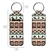 SEANATIVE Chapstick Holder Keychain for Women Travel Lip Balm Holder Western Aztec Horse Keyring Clips Lipstick Sleeve Pouch