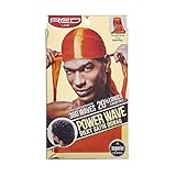 Red By Kiss Power Wave Silky Satin Durag Extra Long Tails, Orange