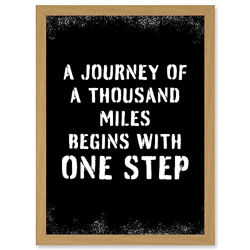 Artery8 A Journey Of A Thousand Miles Wall Art Print A4