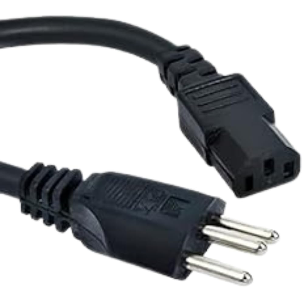 Cabo de Força Energia Tripolar Bivolt 1,5 Metros para Computadores Pc Monitor Padrão Nova Norma