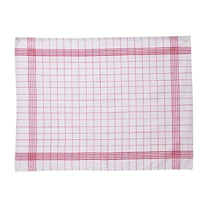10-er Set Geschirrtücher | Trockentuch | Allzweck-Tücher 5X Rot & 5X Blau kariert 50x70 cm aus 100% Baumwolle | ÖKO-TEX Standard | Premium-Qualität - Vielfältig einsetzbar – Bild 3