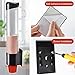 IWNTWY Cup Dispenser, Wall Mount Water Cooler Cup Holder Fits 5oz - 7oz Disposable Paper Plastic Cups for Home Office Hospital Cups Organizer, Adhesive Paste or Screw Install (Black, Medium)