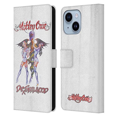 Housse cuir iPhone 14 Plus Motley Crue Dr Feelgood style vintage chic
