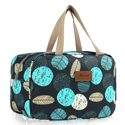 Aucuu Volle Größe Kulturbeutel, Reise Kulturbeutel, Kosmetiktasche Damen, Reise Make-up Taschen Organizer, Groß Waschtasche Make up Tasche mit Griff für Zubehör, für Damen Herren