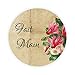 48 STICKERS Fait Main Autocollants SHABBY CHIC Mariage,Fleur à l'ancienne Etiquettes,40MM ROND Joints d'enveloppe pour faveurs de Mariage/Baptême/Noël/Cadeaux/cuisine/cartes/Scrapbooking - UNI 301