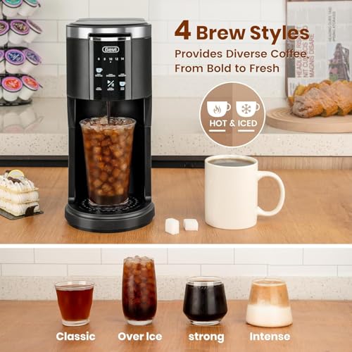 Gevi-EzPod-Compact-Single-Serve-Coffee-Maker-Pod-Coffee-Maker-Compatible-with-Single-Serve-Pods-and-Ground-Coffee-40-oz-Reservoir-Portable-Ideal-for-Office-Camping-1000W-Iced-Coffee-Maker-Black Gevi EzPod Compact Single Serve Coffee Maker Pod Coffee Maker Compatible with Single Serve Pods and Ground Coffee 40 oz Reservoir Portable Ideal for Office Camping 1000W Iced Coffee Maker Black