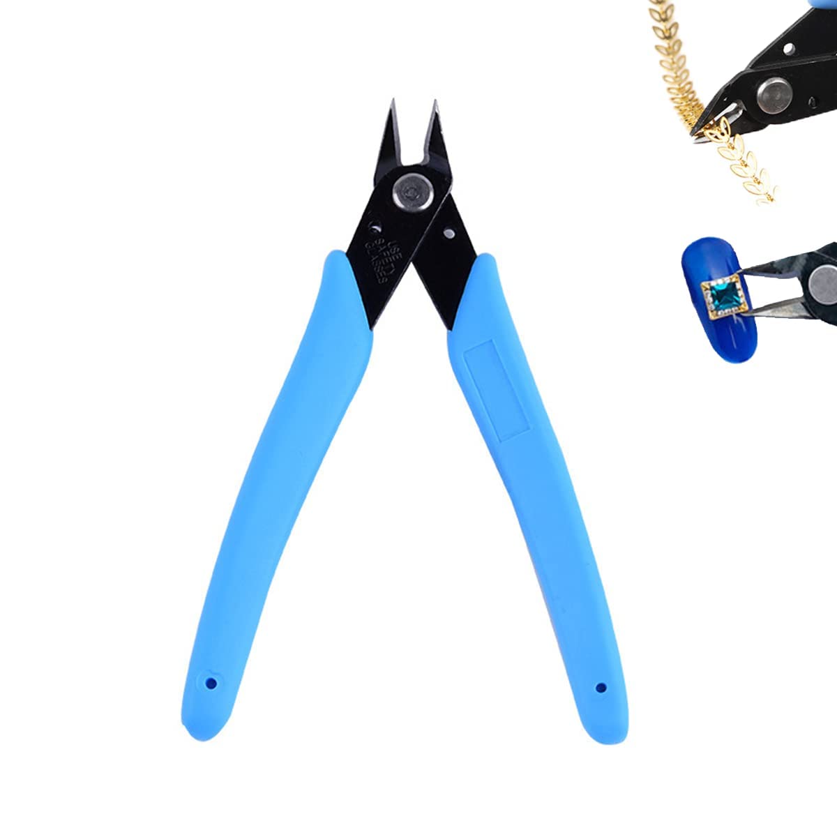 Rhinestone Remover, Nail Art Decorations Remover DIY Tool, Professional Stainless Steel Nipper Nail Cutter Scissors Manicure Accessory