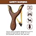 Solid Wooden Slingshot with Classic Construction Hunting Slingshot for Catapult Game, Outdoor, Hunting-for Adult