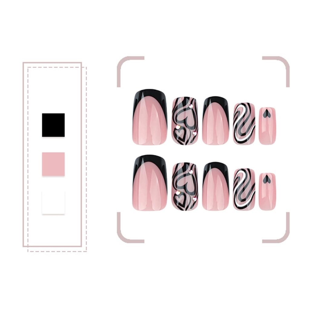 ,Fake Nails Stick Glues on Nails False Nails Acrylic Nails Artificial False Nails for Nails Art Designs