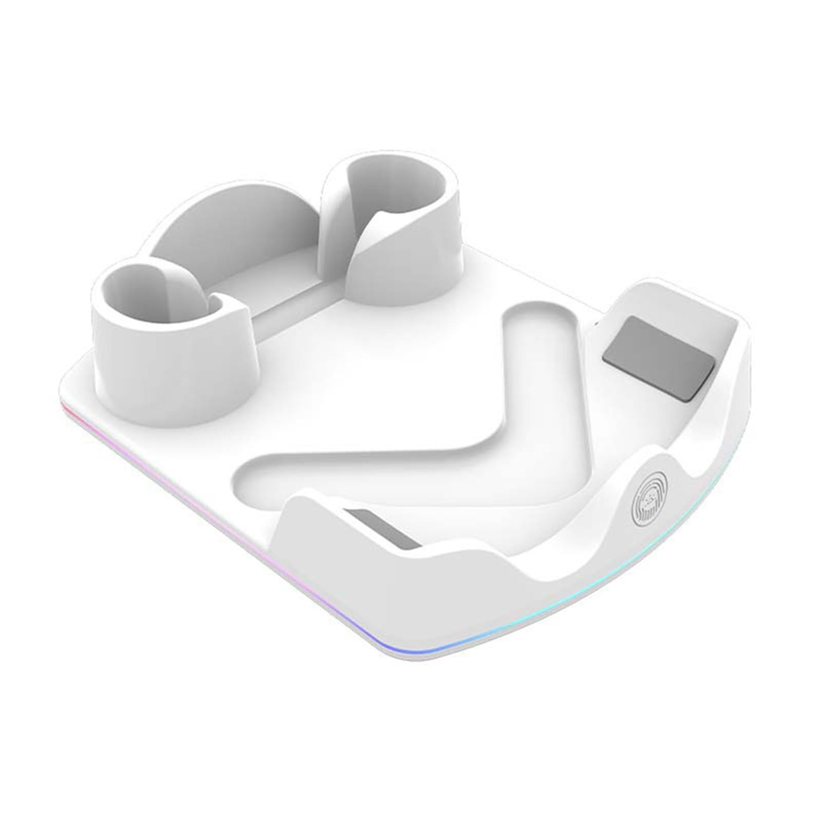 Stacja ładująca pasuje do zestawu słuchawkowego Meta Quest 3S/3/2 VR, stojak na ładowarkę do zestawu słuchawkowego z dotykowym światłem RGB