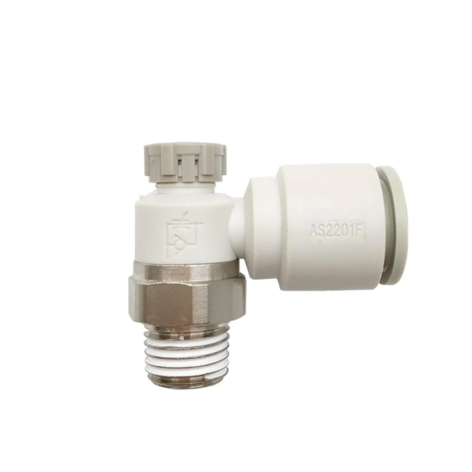 Vanne de régulation de vitesse AS2201F-02-06SA coude pour optimiser l'air