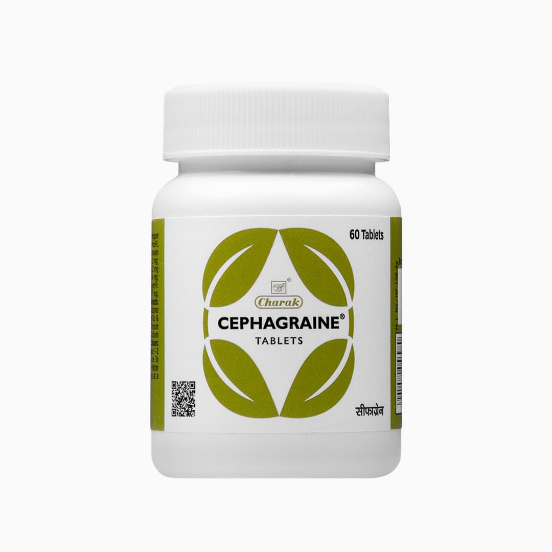 Charak Pharma Cephagraine Tablet to Manage Migraine and Sinusitis - 60 Tablets (Pack of 1)-image-46