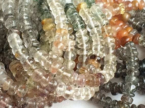 Perles de quartz rutile pour fabriquer un bracelet bien-être au quotidien - 3