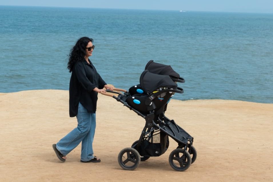 Miniatura 8 de Bumbleride Accesorios para cochecito adaptador de asiento de automóvil para cochecito individual Indie con fijación de fácil cierre para asientos