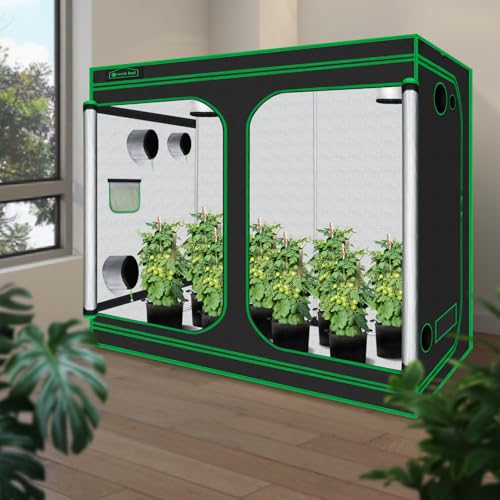 Image of 8x4 Grow Tent 96 inchx48 inchx78 inch 600D Mylar Hydroponic Indoor Grow Tent