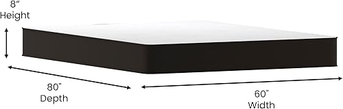 Miniatura 2 de EMMA + OLIVER Astor Queen Premium Colchón en una caja, colchón híbrido de resortes interiores de 8 pulgadas, espuma certificada CertiPUR-US, soporte