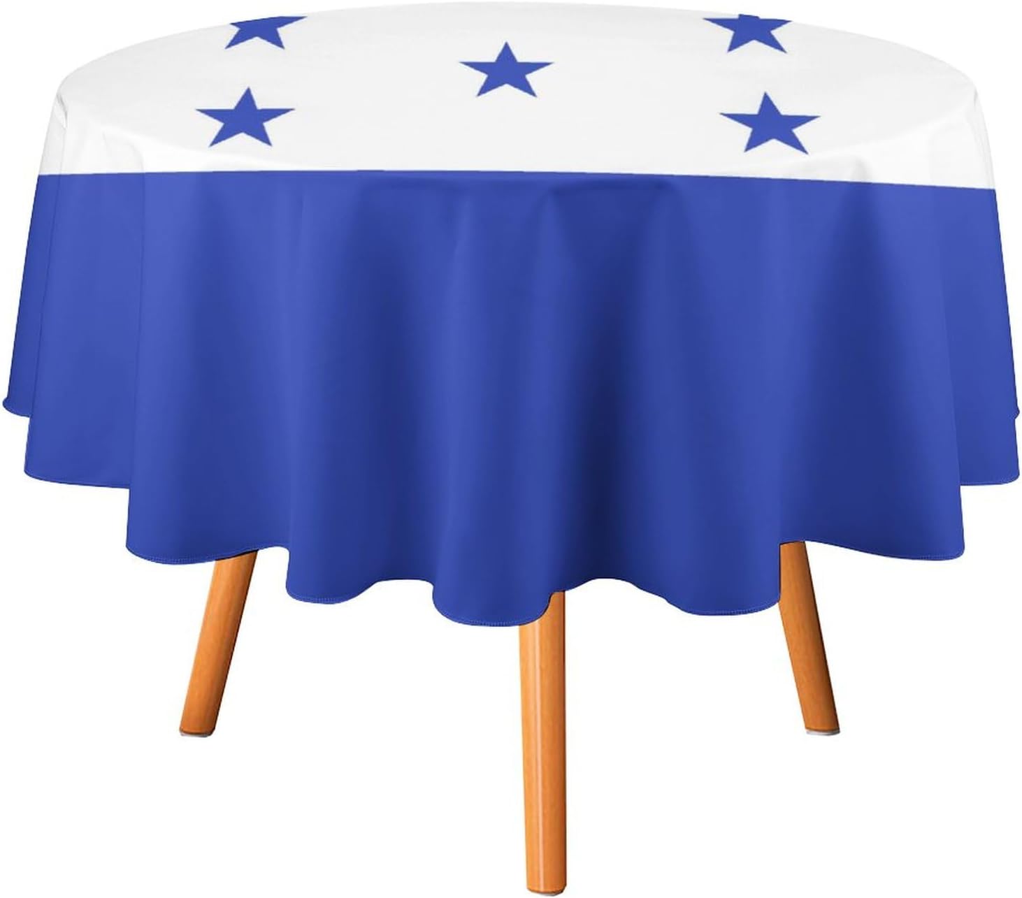 TAIZIYEAH Round Tablecloth Honduras Flag Washable Polyester Vintage Table Cover for Picnic Party Outdoor Dinner Dining Room Decorative Table Cloth 60x60in