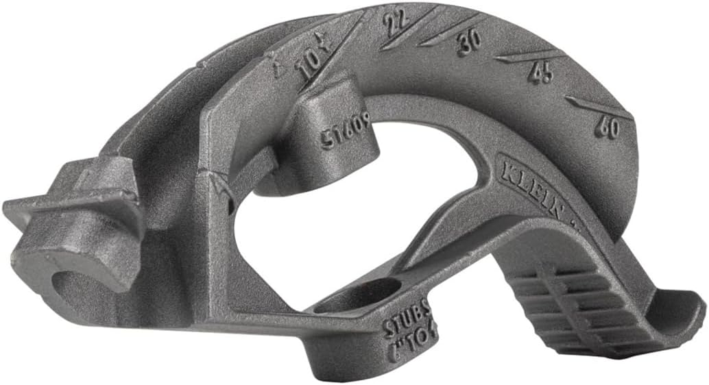 Klein Tools 51609 Iron Conduit Bender Head, Made in USA, for 3/4-Inch EMT or 1/2-Inch Rigid IMC, use with Klein Tools Angle Setter (Cat. No. 51612)