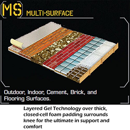 Custom Leathercraft Dewalt Dg5204 Professional Kneepads With Layered Gel And Neoprene Fabric Liner, Large #TOP5