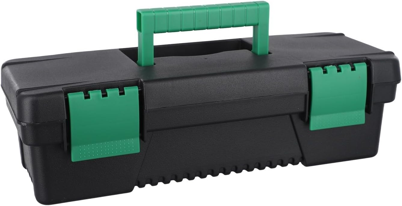 Plastic Tool Storage Box 10 Inch Portable Toolbox with ABS Lock Buckle and Comfortable Handle for Carpentry Electrical Repairs Home Workshop Equipment Supplies(0)