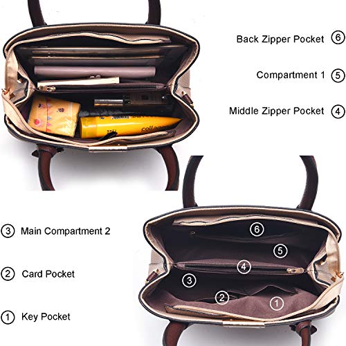 COCIFER Women Top Handle Satchel Handbags Shoulder Bag Tote Purse Messenger Bags
