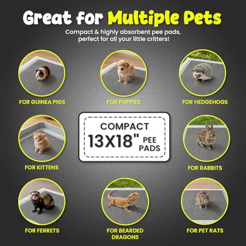 Image of FPN Puppy Pads for Dogs Charcoal | Disposable Pee Pads for Puppies & Small Dogs | Pet Training Pads for Potty Training, Small Dog Pee Pads, Puppy Pads Bulk (100, 13x18 inch)