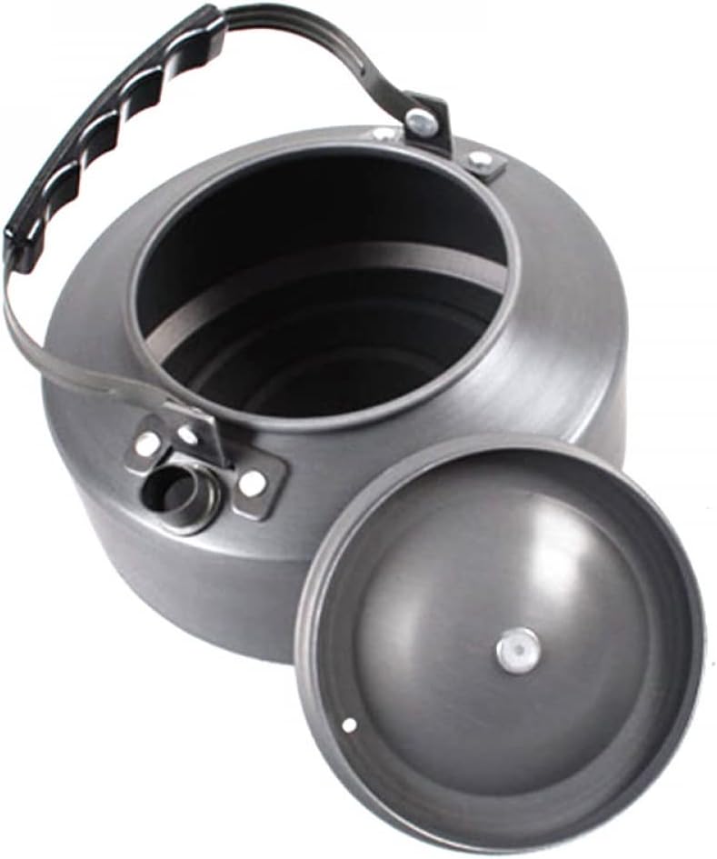 Camping Kettle 1.1L Camping Tea Coffee Pot Lightweight Outdoor Mountaineering Equipment Portable Teapot