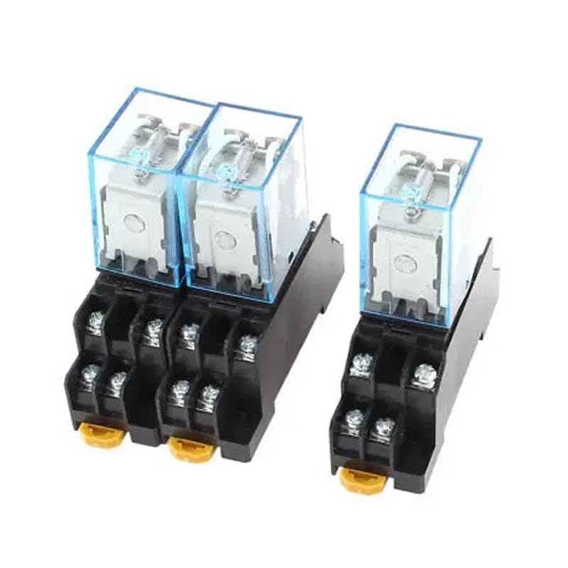 Relais de puissance 12V CC DPDT pour remplacer un relais défectueux sur rail DIN 35mm