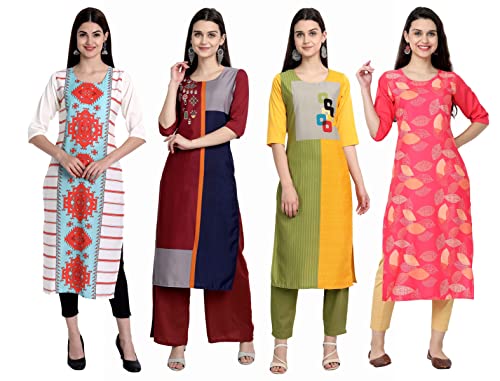 Image of Women's Crepe Straight Kurta