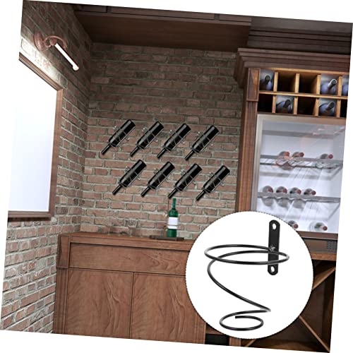 Soporte para botellas de vino colgante negro QUMIIRITY miniatura 4