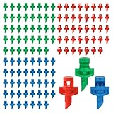 XCRPRT Mini Düsen Micro Spritzer 120 Stücke, Tropfbewässerungsstrahler, 90/180/360 Grad Mikro Wassersprühnebeldüse, Mikrosprüher, Nebeldüsen für Pflanzen, Rasen, Obstgarten, Wasserbewässerungssystem