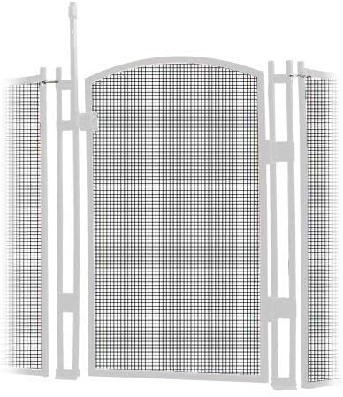 Visiguard 4' (White) Tall Self-Closing/Self-Latching Pool Fence Child Safety Gate (Black) Comes with Hinges, Lock & Latch in Box by: Sentry Safety Pool Fence (White, 4ft)