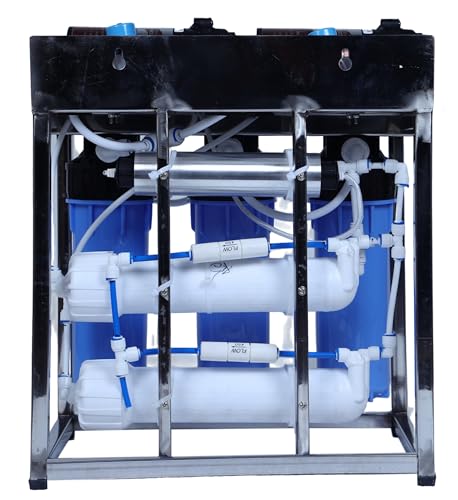 Image of AQUA D PURE 25 LPH Commercial RO + UV Water Purifier with Double Pump Purification and Fully Automatic Function, TDS Adjuster, Dust Protective Cover, Blue