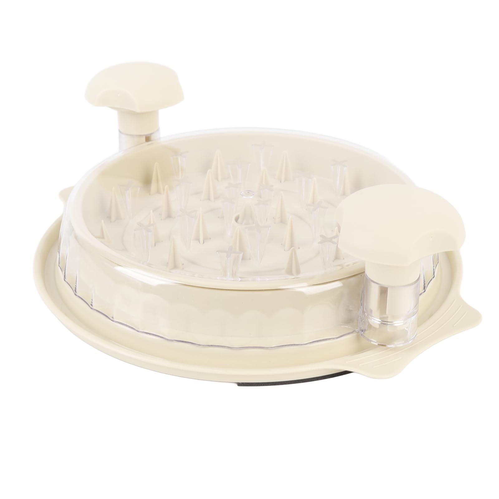 Zunate Visible Meat Shredder Machine Strong Anti Slip Strip Easy Operating Chicken Grinder for Enchiladas and Tacos Food Grade Material (White)