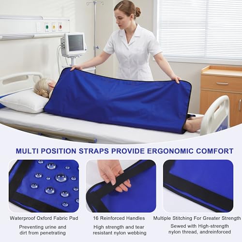 BALAPET 2PCS Bedridden Patient Care Kit, Positioning Bed Pad with Handles & Leg Elevation Turning Pillow, Elderly Nursing Aid Set for Bedridden, Seniors, Surgery Recovery,Home Hospital Care - Image 5
