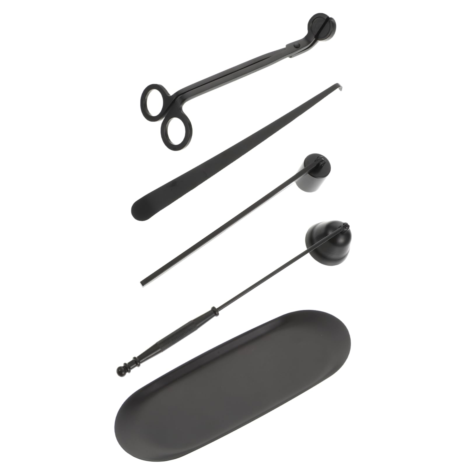Happyyami 1Set Elegant Candle Care Tool Set Wick Trimmer with Long Handle Dipper Snuffer for Cleaner Burn Candle Enthusiasts