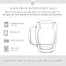 JoyJolt Cadus Glass Coffee Cups Double Wall Insulated Mugs Set of 2 Latte Glasses, 15.5-Ounces