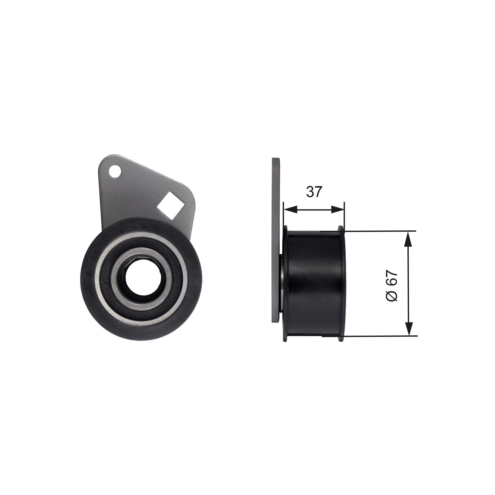 GATES Kit de correa de distribución K015466XS Número de dientes: 109 30mm 1038mm Compatible con LAND ROVER Range Rover I