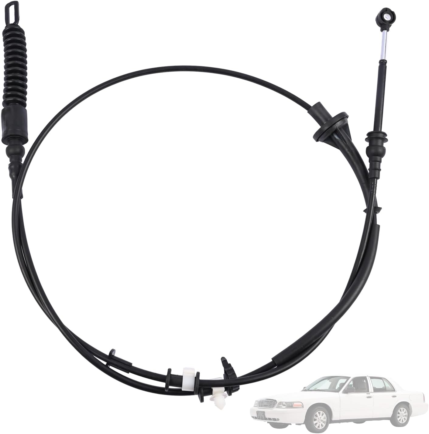 Automatic Column Shift Control Cable Compatible with Ford Crown Victoria, Lincoln Town Car, Mercury Grand Marquis 2005-2011 Replace 6W1Z7E395A 5W1Z7E395AA 5W1Z7E395B