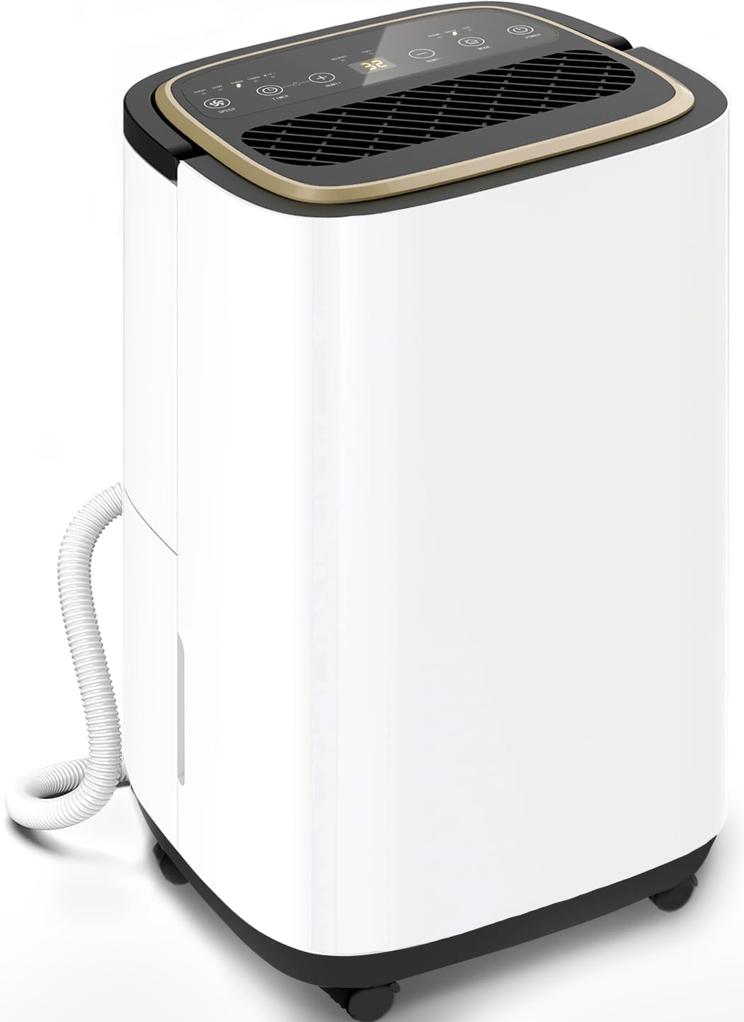 5000 Sq.Ft Dehumidifier, 52PT/24H Dehumidifiers with Drain Hose for Basement, Large Compressor Dehumidifier for Basement/Laundry/Bedroom/Office, Dehu/Dry/Air Mode, Humidity Display/Timer/Child Lock