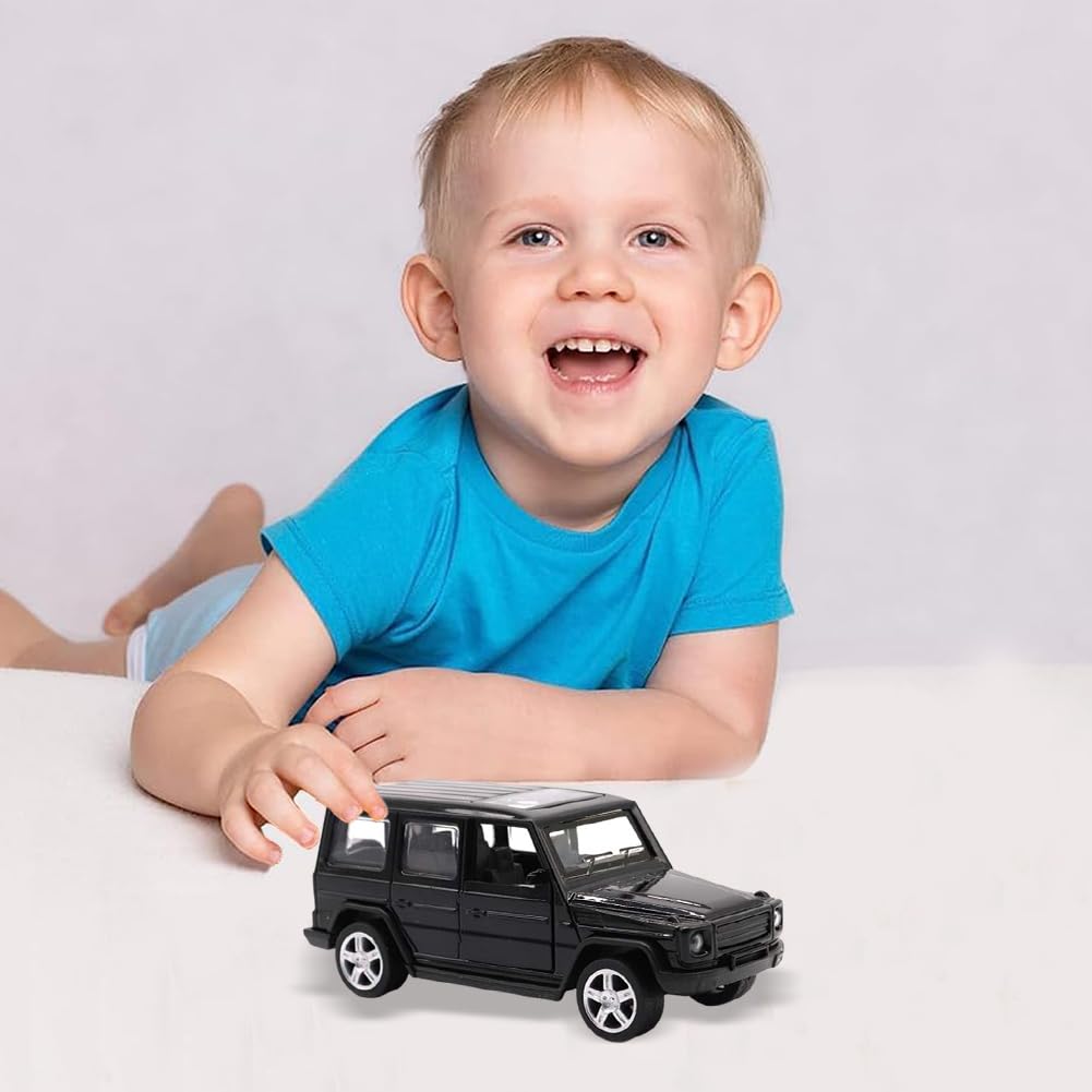 Decorazione Di Auto Giocattolo Dei Cartoni Animati Per Bambini, Mini Auto Giocattolo Fuoristrada, Modello Di Auto Apribile, Adatto a Set Di Regali e Regali Per Collezionisti (Nero)