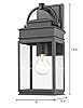 Artcraft Lighting AC8220BK Transitional One Light Outdoor Wall Mount from Fulton Collection in Black Finish, 6.00 inches, 13.50x6.00x5.50 #2
