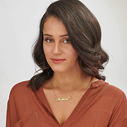 Myka - Personalized Unisex Extra Thick Name Necklace For Him Or Her (18K Gold Plated) #TOP1