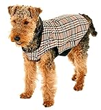 Karlie English Style Dog Coat Abrigo para Perro Estilo Ingles, 36 cm, Marrón, M