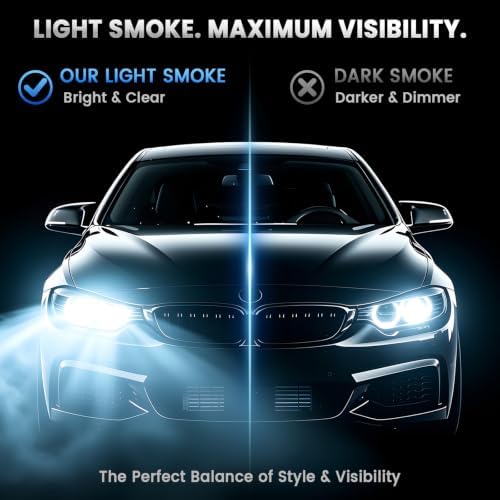 1797 Car Light Tint Film 12"x48" Headlight Taillight Vinyl Wrap Light Smoke - 2