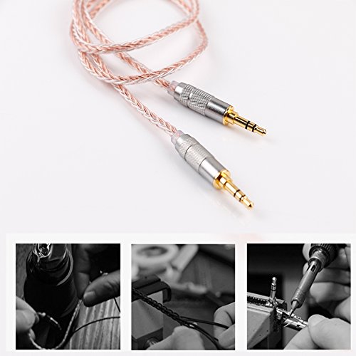 Skw Aux Cable For Car(Hi-Fi Sound),3.5 Mm To 3.5 Mm Aux Cord/Stereo Audio Cable/Headphone Cable For Home Stereo,Echo Dot,Sony & More-1.6Feet-Pink #TOP6