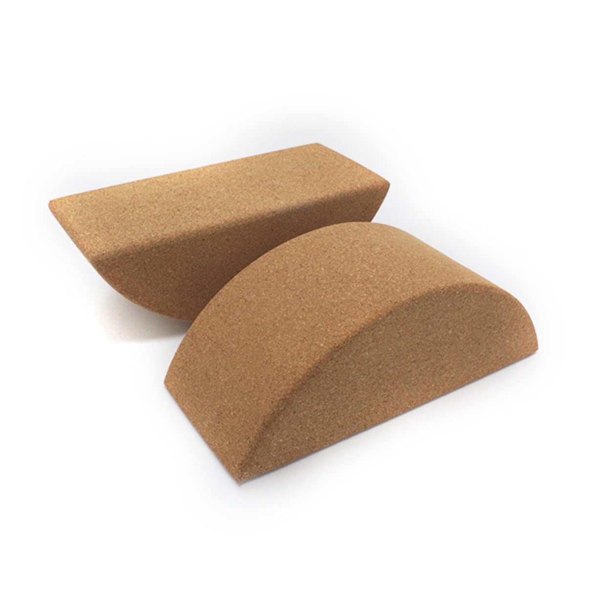 Blocco Yoga di Equilibrio in Sughero Khaki, Antiscivolo | Uso Quotidiano e Stretching, Formato Compatto per Allenamento, Accessorio per Esercizi e Supporto alla Pratica